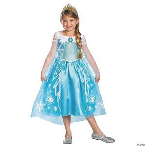 NWT Elsa Frozen Girl's Size 7 to 8 Halloween Costume